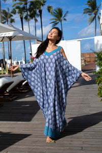 alana, long caftan, open shoulder, plus, bali queen, coco rose, resort wear, rayon