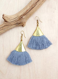 Hammered Gold Cone Earring