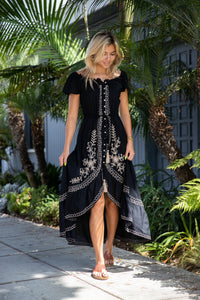 Bali Queen, Coco Rose, Resort Wear, Pool Wear, Bathing Suit Coverup, Summer, Sundress, Summer Style, Beach Boutique, Bali, Travel, Boho Style, Tulum, Embroidery, Trending, Cruise Wear, Vacation, Beach Wear, Insta Beachwear, Lifestyle, Swim, Shop Online, Reba, Embroidered Dress. 