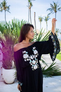 Bali Queen, Coco Rose, Resort Wear, Pool Wear, Bathing Suit Coverup, Summer, Sundress, Summer Style, Beach Boutique, Bali, Travel, Boho Style, Tulum, Embroidery, Trending, Cruise Wear, Vacation, Beach Wear, Insta Beachwear, Lifestyle, Swim, Caftan, Shop Online, Maxi, Embroidery, Miranda.