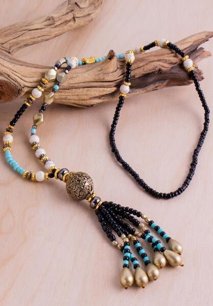 Taj Tassel Necklace