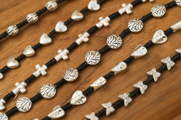 Lotus Disc Alloy Bracelet #40