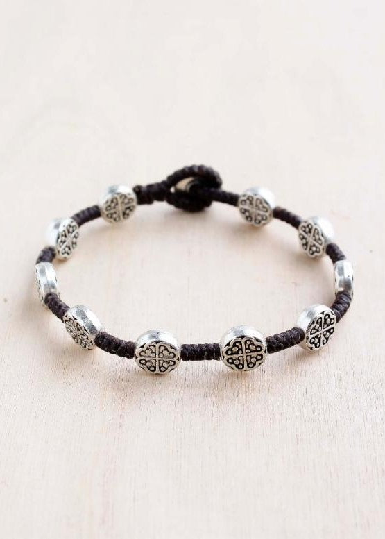 Quatrafoil Alloy Bracelet #45