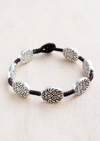 Arabesque Oval Alloy Bracelet #46