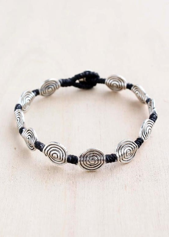 Spiral Disc Alloy Bracelet #55