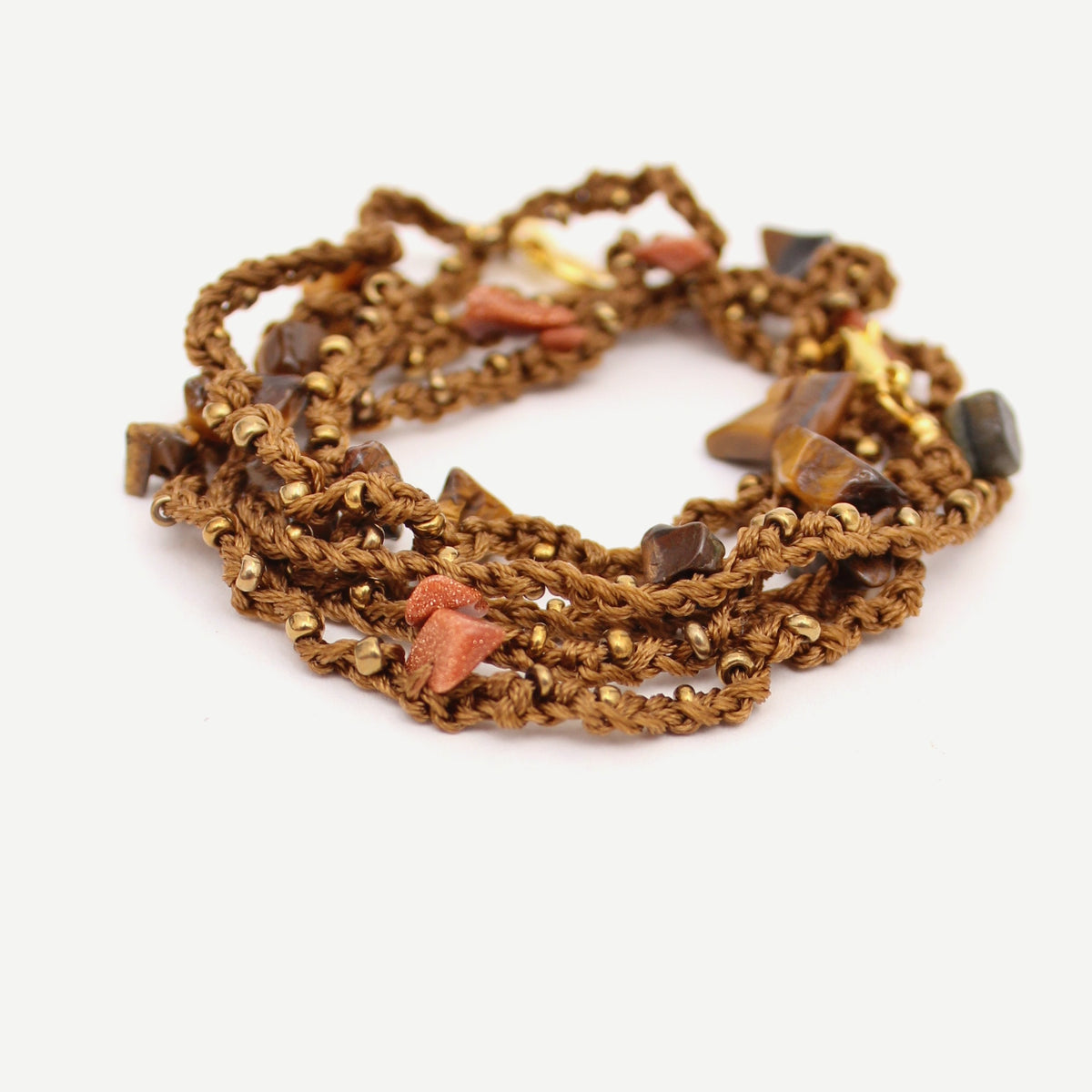 Woven Gemstone Eyeglass/Mask Chain