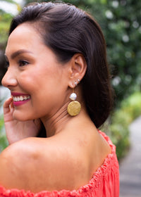 La Perla Gold Tam Earrings | Shop Bali Queen