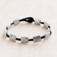 Etched Leaf Alloy Bracelet #65