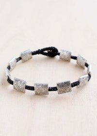 Etched Leaf Alloy Bracelet #65
