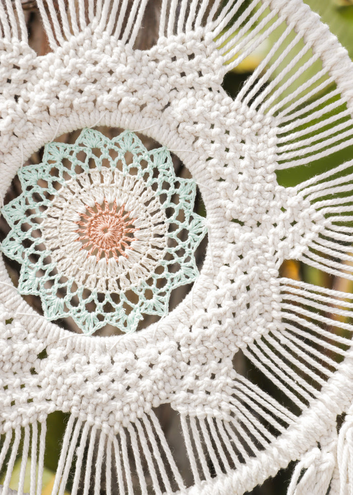 Rising Sun 17" Macrame Dreamcatcher