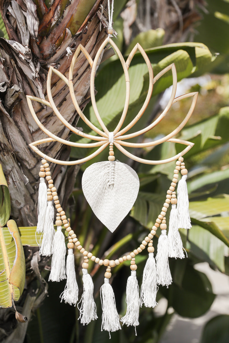 Lotus Flower Tassel Dreamcatcher
