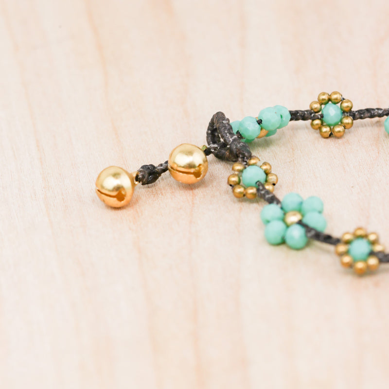 Crystal Flower Anklet 5 Pack | Shop Bali Queen