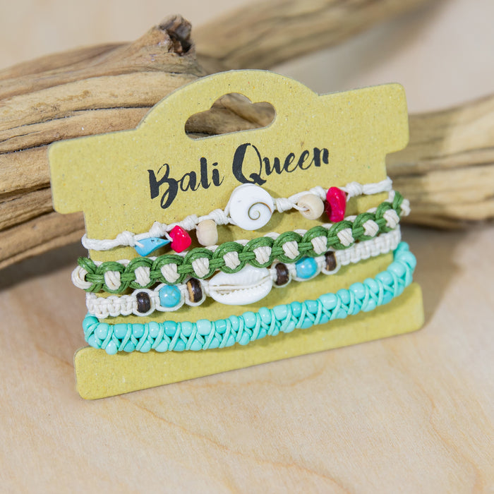 Hippie Shark Eye 4PK Bracelets | Shop Bali Queen