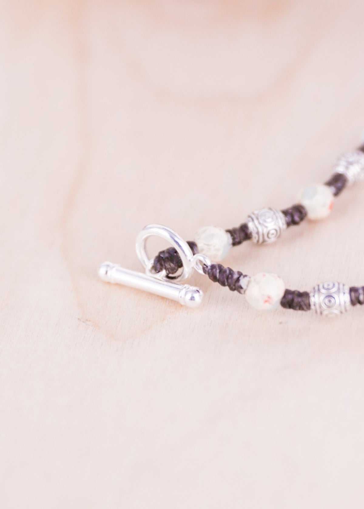 Unisex Natural Blue Jasper Toggle Bracelet | Shop Bali Queen
