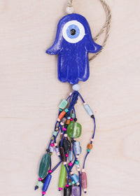 Hands of Fatima Glass Purse Charm | Shop Bali Queen