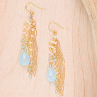 Thai Crystal & Fringe Earrings