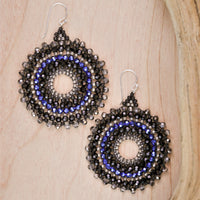 Thai Round Crystal Earrings