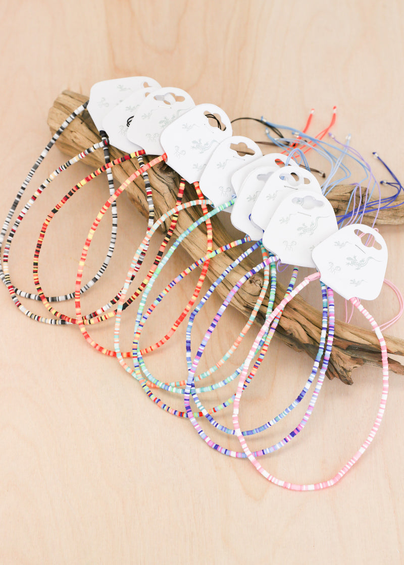 10-Pack Fimo Multicolor Choker