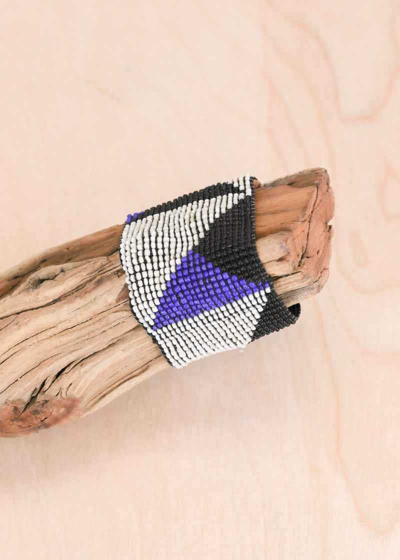 Navajo Beaded Cuff Stretch Bracelet
