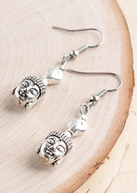 Buddha Head Alloy Earrings