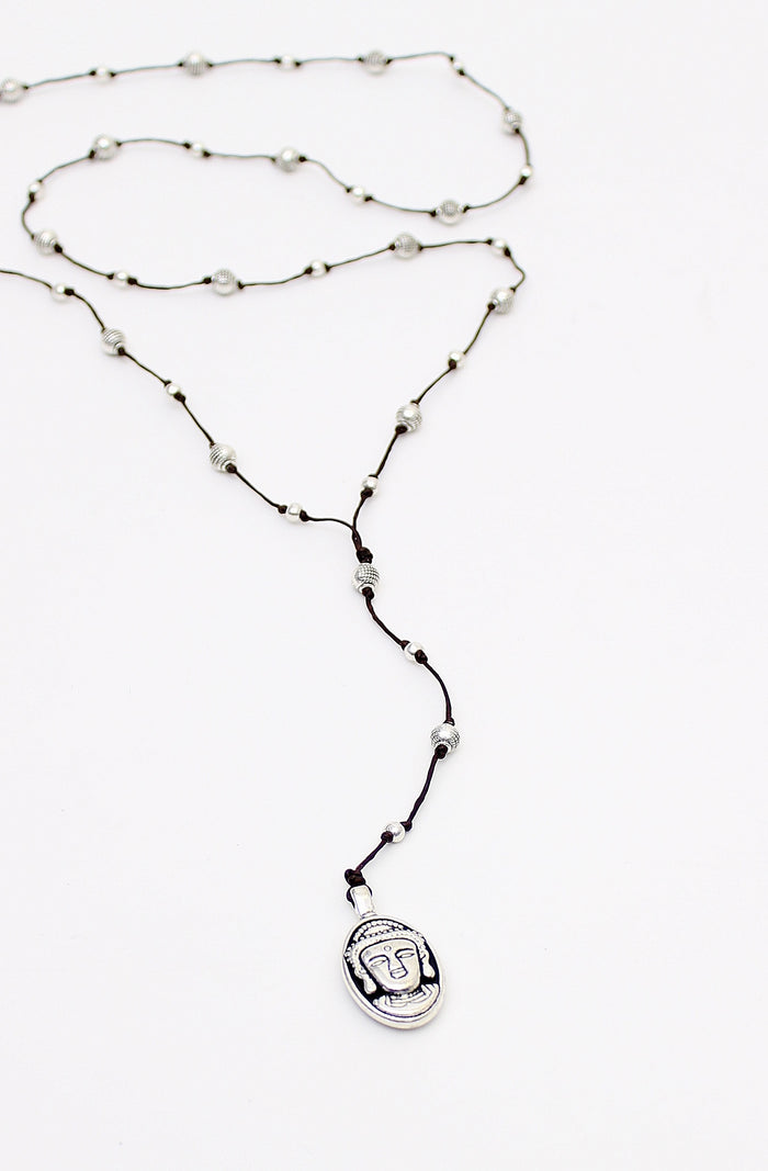 Buddha Head Alloy Necklace