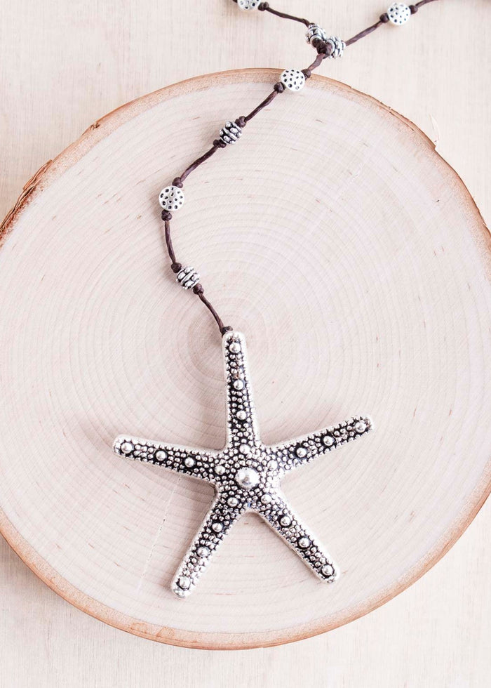 Bumpy Starfish Alloy Necklace