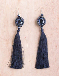 India Extra Long Tassel Earring
