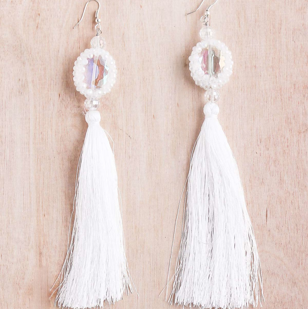 India Extra Long Tassel Earring