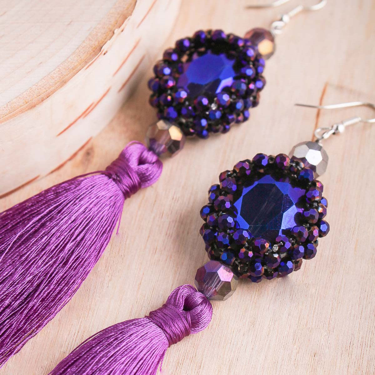 India Extra Long Tassel Earring