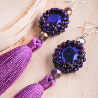 India Extra Long Tassel Earring