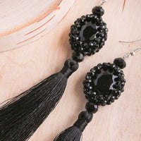 India Extra Long Tassel Earring
