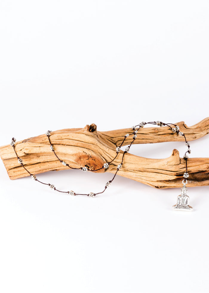 Buddha Flower Alloy Necklace | Shop Bali Queen