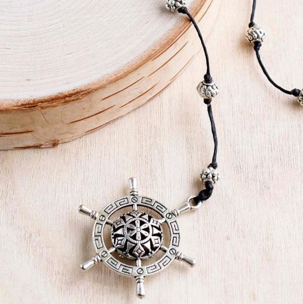 Captains Wheel Alloy Necklace