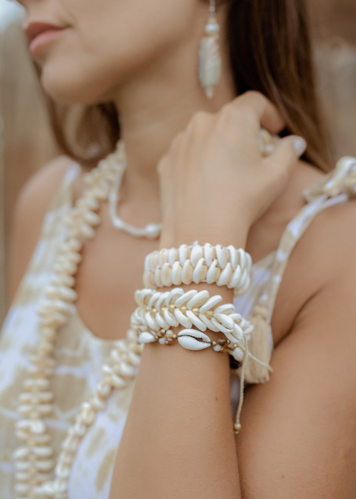 Stacked Shells Bracelet