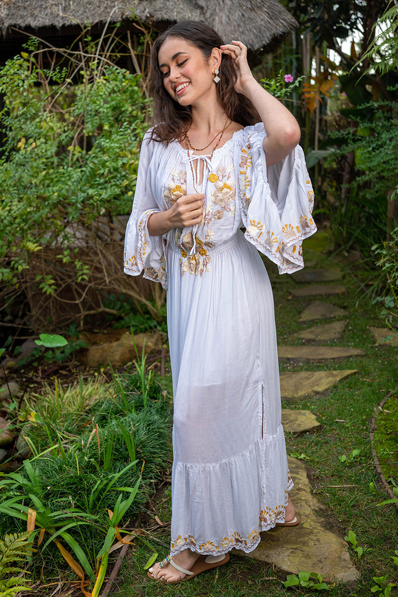 Bali Queen, Coco Rose, Resort Wear, Pool Wear, Bathing Suit Coverup, Summer, Sundress, Summer Style, Beach Boutique, Bali, Travel, Boho Style, Tulum, Embroidery, Trending, Cruise Wear, Vacation, Beach Wear, Insta Beachwear, Lifestyle, Swim, Caftan, Shop Online, Maxi, Embroidery, Miranda.