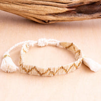 Brickstitch Adjustable Beaded Bracelet
