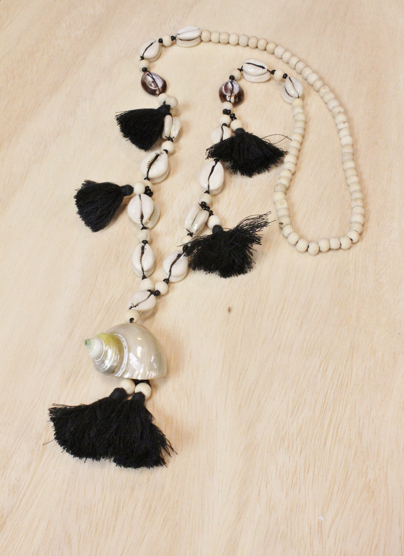 Kimberley Shell Tassel Necklace