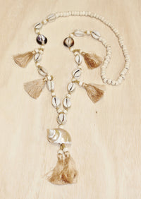 Kimberley Shell Tassel Necklace