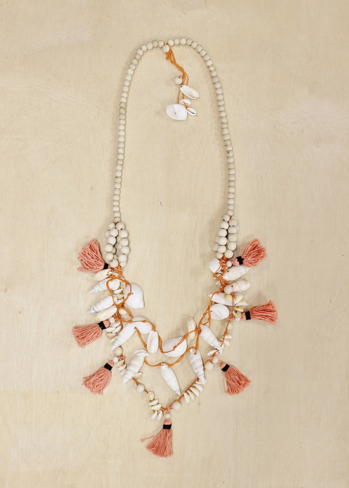 Cabana Shell Tassel Necklace