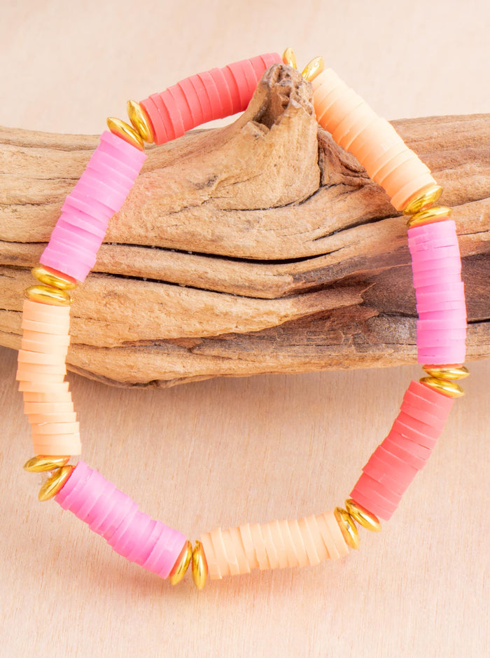 Neopolitan Stretch Bracelet