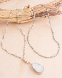 Druzy Cluster Necklace