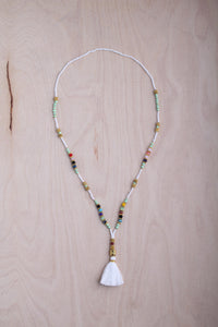 Summer Buddha Tassel Necklace