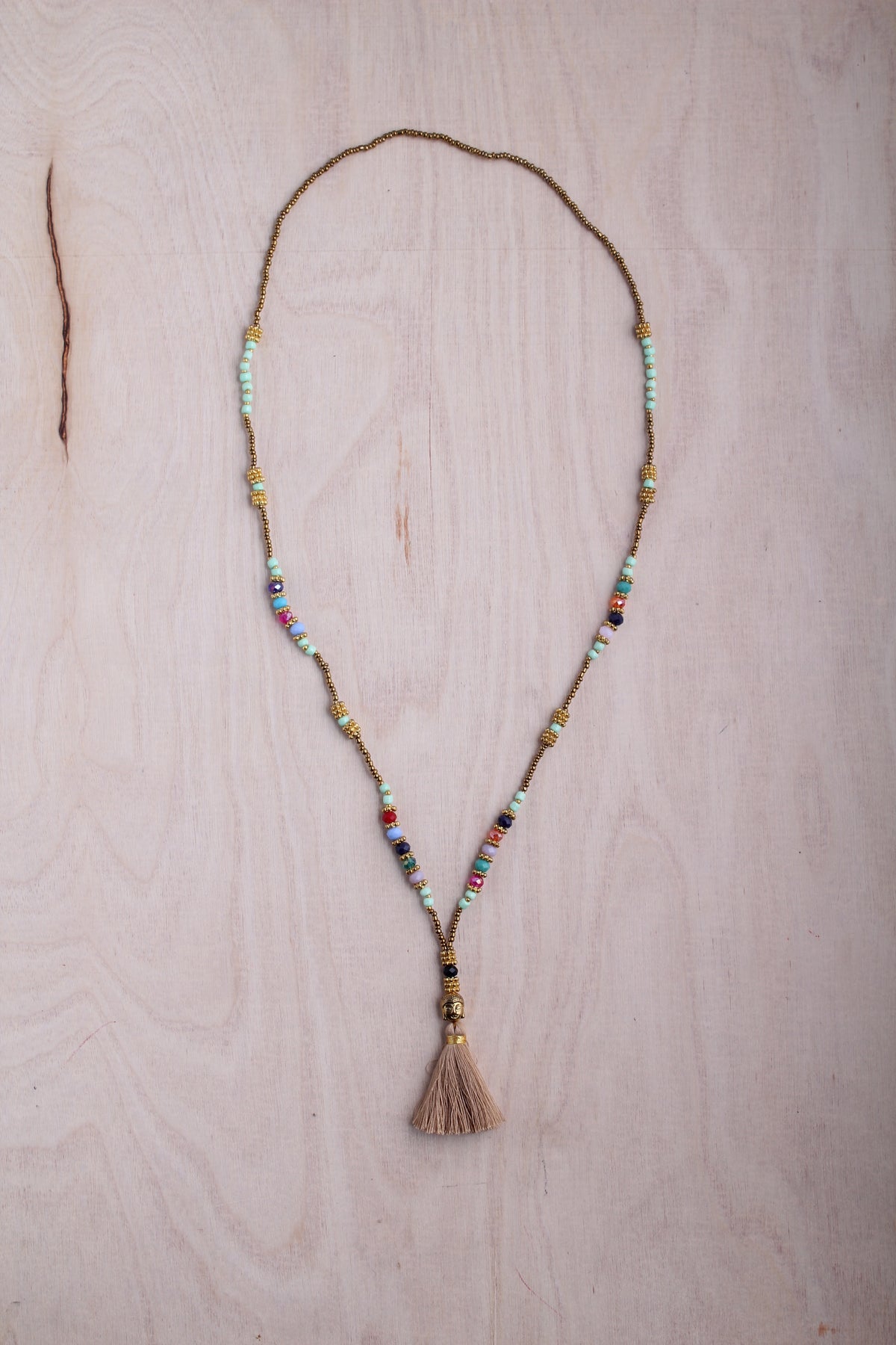 Summer Buddha Tassel Necklace