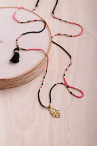 India Golden Hamsa Delicate Necklace