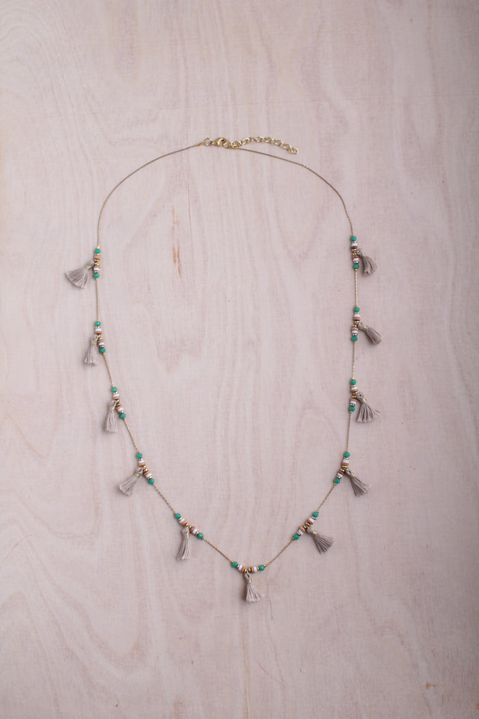 India Golden Chain Multi Tassel Necklace | Shop Bali Queen