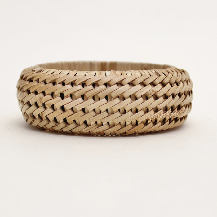 Woven Rattan Full Weave Bangle | Shop Bali Queen