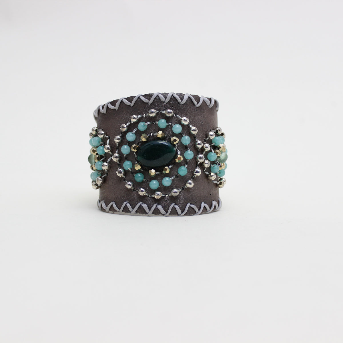 Thai Leather Snap Cuff