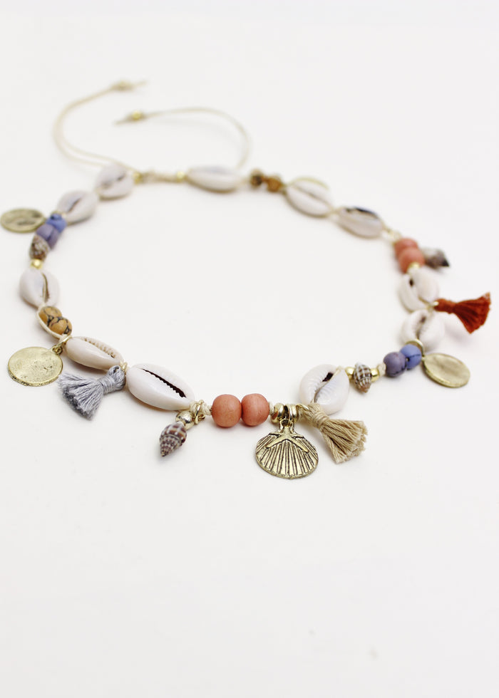 Cowrie and Tassel Choker | Shop Bali Queen
