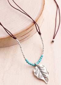 Leaf Turquoise Choker