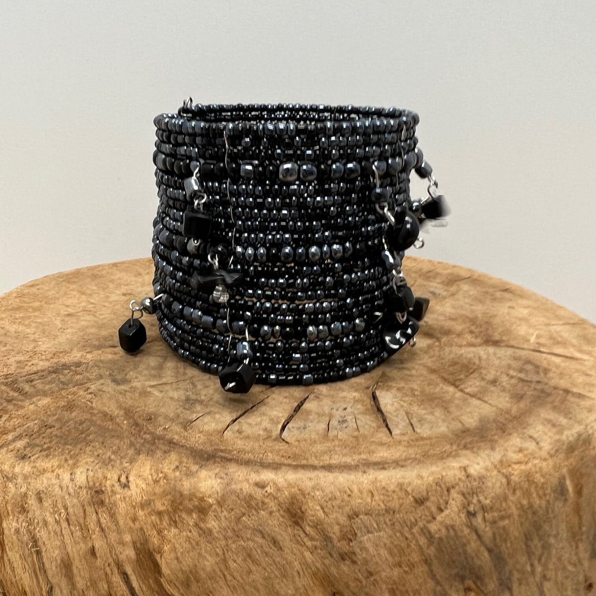 On The Cliffs Gemstone Beaded Cuff | Shop Bali Queen